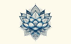 a blue lotus flower on a white background