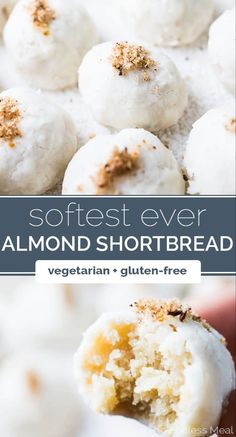 softest ever almond shortbread recipe with gluten - free cream on top