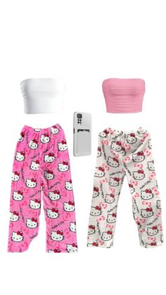 Cartoon Pajama Pants, Hello Kitty Pajama Pants, Hello Kitty Pattern, Bff Matching Outfits, Kitty Pattern, Cute Hello Kitty, Birthday Party For Teens, Outfit Inspo Casual, Trendy Outfits For Teens