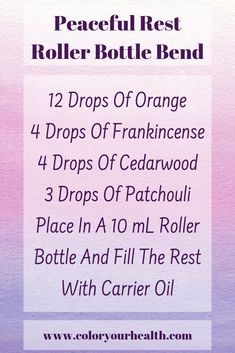 Essential Oil Roller Ball Recipes Roller Ball Blends, Apothecary Recipes, Ball Recipes