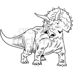 an illustration of a trilops dinosaur