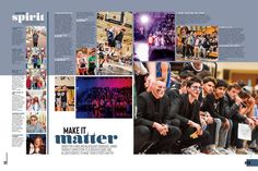 an article from the magazine make it matter with images of people sitting and standing in front of them