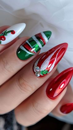 15 Christmas Nails Trendy Styles – Get Ready to Dazzle! 💅 Get ready to shine this holiday season with these Christmas Nails Trendy styles that everyone is raving about! From classic Christmas Nails Acrylic to stunning Christmas Gel Nails, there\'s a look for every occasion. 🎅✨ Looking for festive December Nails or sleek Winter Nails Acrylic? We\'ve got you covered. Embrace the holiday spirit with Xmas Nails and creative Christmas Nail Designs that will take Her Nails to the next level. Try Re... Christmas Manicure, Nails Easy