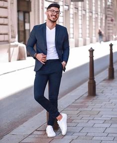 Smart Casual Suit, Blazers For Men Casual, Mens Casual Suits, Smart Casual Menswear, Herren Style, Formal Men Outfit