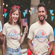 Make a statement at your next July 4th barbecue with this bold t-shirt that celebrates America’s freedom and honors the brave making it a must-have for any patriotic collection. .: The Comfort Colors 1717 tee is made with medium fabric (6.1 oz/yd² (206.8 g/m²)) consisting of high quality, 100% ring-spun US cotton for long-lasting comfort..: The relaxed fit keeps the wearer comfy in both casual and semi-formal settings while the crew neckline delivers that classic, neat style which makes it perfe American Flag T-shirt For 4th Of July, American Style T-shirt Made In Usa For Summer, Patriotic 4th Of July T-shirt With Letter Print, Patriotic Letter Print T-shirt For 4th Of July, Americana T-shirt With American Flag For 4th Of July, Patriotic T-shirt With American Flag For 4th Of July, Patriotic American Flag Print T-shirt For 4th Of July, 4th Of July American Flag T-shirt, American Flag Print Patriotic Tops