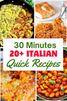 30 minute italian quick recipes that are easy to make and delicious