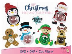 the diy christmas candy holder bundle is shown