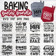 baking quotes bundle svg dxf eps png