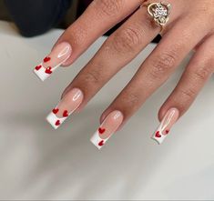 Nails Art 2022, Nail Makeover, Happy Night, Art 2022, Heart Nail Designs, Nails 2022, Nail Designs Valentines, Work Nails