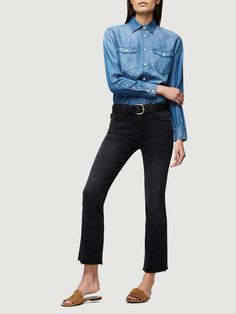 le crop mini boot raw edge Frame Store, Outfits Fashion, Frame Denim, Raw Edge, Stretch Jeans, Shopping Cart, Denim Women, The Knee, Levi Jeans