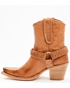 Cleo + Wolf Women's Willow Fashion Booties - Snip Toe, Tan Modern Cowgirl, Womens Cowgirl Boots, Heel Caps, Rubber Heels, Get Directions, Cowgirl Boots, The Modern, Leather Upper, Shoe Boots