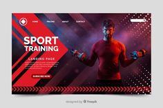 a man holding two dumbs in his hands with the words sport training on it