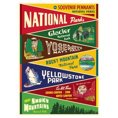 the national parks poster is shown