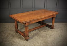 Solid Oak Extending Refectory Dining Table