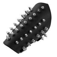 PRICES MAY VARY. Faux Leather Gauntlet Wristband Armband Medieval Bracers for Men and Women Made of quality materials, feels real to the touch, durable, soft and comfortable to wear Fully wearable and comfortably made, metal spike studded, two buckles make it fairly adjustable to different arm sizes Gothic style cuff bracelet, both suitable for right and left hand. Fashion style makes you eye-catching and cool! Great for cosplay, Halloween costume, fancy dress, theatrical props, also suit for sh Leather Gauntlet, Wood Inlay Rings, Metal Spikes, Punk Accessories, Wooden Sunglasses, Arm Armor, Ring Pendant Necklace, Engagement Ring Wedding Band, Costume Accessories