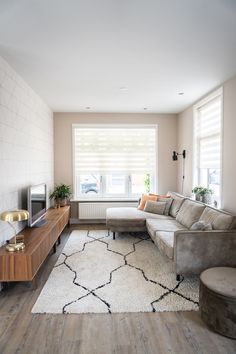 the living room is clean and ready for us to use in its new owner's home