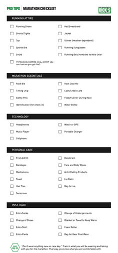 a printable checklist with the words, information and other things to do on it