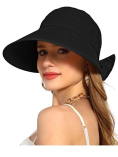 PRICES MAY VARY. Premium Material:This Visor Straw Sun Hat is Made of high quality high quality polyester,It can be roll up,packable ,foldable, The material has a certain hardness, So that the brim will not fall wide brim sun hat for women:This sun visor beach hat has a wide brim about 6.29 inches(16cm), That can be blocking out the sunlight, gives you great sun protection all over the face and neck Adjustable Summer sun hat with ponytail hole:Bow magic sticker can be adjusted to the size of the Hat For Beach, Packable Hat, Sun Visor Hat, Family Women, Summer Cap, Summer Hats For Women, Straw Sun Hat, Wide Brim Sun Hat, Summer Sun Hat