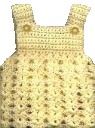 an image of a baby's dress made out of crochet