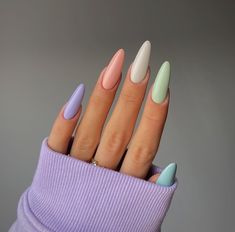 Gel Polish Nails, Pastel Nails Designs, Spring Nail Trends, Polish Nails, Different Nail Designs, Pretty Nail Art, Beautiful Nail Designs, Nail Designs Spring