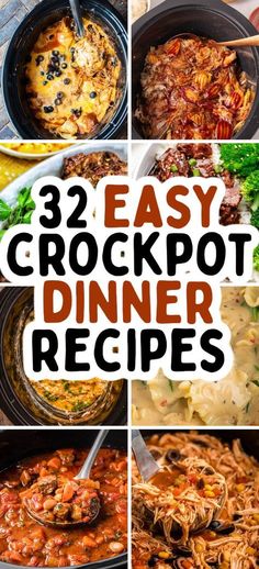 crockpot dinner recipes that are easy to make and delicious