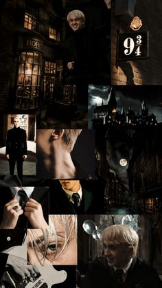 a collage of photos with the theme of harry potter and hermione's hogwarts