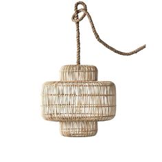 Wicker Pendant Lamp - The Tin Roof Furniture Roses Bedroom, Coastal Pendant, Cord Pendant Light, Studio Weave, Wicker Pendant Light, Rope Pendant Light, Girls Room Ideas, Home Minimalist, Rope Cord