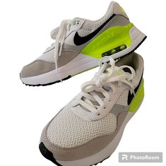 Perfect Clean No Flaws Shoes Nike #Dm9538-104 Air Max Systm Women's Shoes Sneakers White And Volt See All Photos Of Product Shoes Sneakers White, Perfect Sneakers, Nike Air Max For Women, Shoes Nike, Sneakers White, Womens Shoes Sneakers, Yellow White, Air Max, Nike Air Max