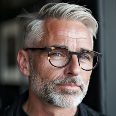 Stylish Hairstyles for Men Over 50 with Glasses – VAGA magazine Old Hairstyles, Mens Lifestyle, Stylish Hair