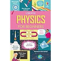 the book cover for usbone physics for beginners, with pictures of people and objects