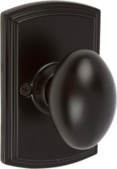 an image of a black door knob