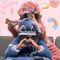 Disney Stitch Angel Hooded Pajamas Y2k Couple Kawaii Coral Fleece Home Clothes Set Women Winter Warm Female Sleepwear, Matching Hoodies For Couples, Bff Matching, Angel Kids, Classic Pajamas, Pajamas For Women, Stitch Clothes