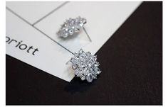 [xlmodel]-[photo]-[0000]t Earring Type: Stud EarringsItem Type: EarringsFine or Fashion: FashionMetals Type: SilverMaterial: Cubic ZirconiaStyle: Trendyis_customized: YesShape\\pattern: PlantBack Finding: Push-backMetals Type: 925 sterling silverMaterial: 100% 925 sterling silverwholesale: welcomepack: Cartons Nail Flower, Luxury Brides, Lady Fashion, Cubic Zirconia Earrings, Stud Earrings For Women, Original Jewelry, Hypoallergenic Earrings, Earring Sale, Sterling Silver Studs