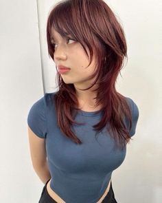 Shaggy Hime Cut, Hime Layer Hairstyle, Japanese Wolf Haircut, Extreme Layered Hair, Japanese Layered Haircut, Wolfcut Straight Hair, Hush Cut Hair Short, Short Face Framing Layers, Bangs With Layers Face Framing