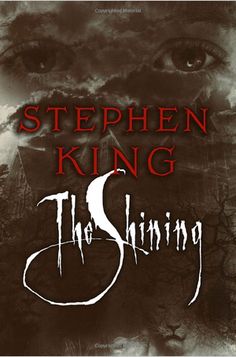 stephen king's book cover for the shining, which features an image of a creepy face