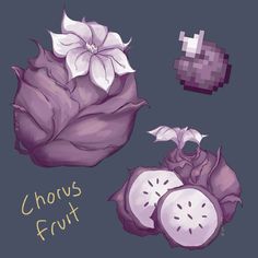 an image of a flower and fruit with the words choose fruit written in front of it