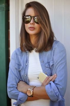 50 Cute and Trendy Long Bob Inspos for Girls Sick of Long Hair ... Auburn Balayage, Bob Straight, Medium Haircuts, Long Bob Haircuts, Lob Hairstyle, Hair Bob, Short Straight Hair, Shoulder Length Hair Cuts