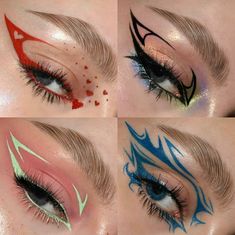 Teknik Makeup, Eyeliner Designs, Cute Eye Makeup, Dope Makeup