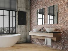 Industrial Bathroom Ideas - Where Rugged Meets Refined Industrial Bathroom Ideas, Industrial Bathroom, Exposed Brick Walls, Brick Walls, Metal Accents, Exposed Brick, Bathroom Ideas