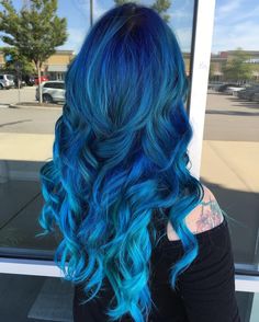 Blue And Green Hair, Bold Hair Color, Pulp Riot Hair, Punk Hair