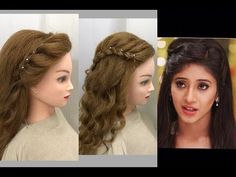 Hairstyle For Wedding Function, Long Hair Diy, Hairstyle For Wedding, Simple Hairstyle, Hairstyles For Wedding, Prom Hairstyles For Short Hair, Simple Wedding Hairstyles, Bridal Hair Updo, Open Hairstyles