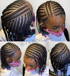 Kids Braids With Beads Simple, New Braid Hairstyles, Braid Hairstyles For Kids, Braiding Patterns, Children Hairstyles, World Hair