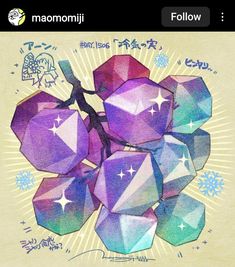 an image of a bunch of diamonds on a cell phone screen with the text maamomii follow