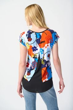 Add a touch of flair and sophistication to your wardrobe with this eye-catching face print trapeze top. Crafted from luxurious georgette fabric, it boasts a flattering scoop neckline, chic short dolman sleeves, and a unique trapeze silhouette that elegantly overlaps at the back. DETAILS & CARE 95% Polyester, 5% Spandex IGeorgette Scoop neck Short dolman sleeves Buttons at back Unlined Hand wash in cold water with like colors Do not bleach Hang to dry in the shade Do not tumble dry Low iron only Trapeze Silhouette, Trapeze Top, Animal Print Tote Bags, Business Chic, Face Print, Leopard Print Scarf, Fur Lined Boots, Joseph Ribkoff, Pull Sweat