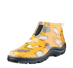 Yellow Ankle Boots, Barn Boots, Daffodil Yellow, Garden Boots, Yellow Clothes, Ankle Rain Boots, Asics Sneakers, Rain Shoes, Red Barns