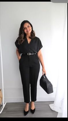 Black Work Outfit Plus Size, Business Casual Jumpsuits For Women, Short Curvy Work Outfits, Corporate Outfit For Plus Size Women, Elevated Teacher Style, Cute Plus Size Office Outfits, Size 12 Business Casual, Lawyer Outfit Women Plus Size, All Black Corporate Attire Women