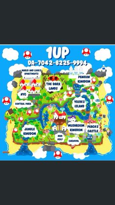 the map for mario's island