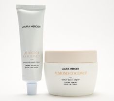 Pick up this special set featuring Laura Mercier Serum Body Cream and Souffle Hand Creme. The serum whipped body cream delivers a silky look for skin that is immediately hydrating. The nourishing hand cream leaves behind hydrated and moisturized-looking skin.  How do I use it: Warm a generous amount of hand cream between the hands, then gently massage into the palms, back of the hands, nails, and cuticles. Gently massage body cream onto clean skin using a circular motion.  From Laura Mercier.  I Hands Nails, Whipped Body Cream, Massage Body, The Palms, Circular Motion, Hand Body, Laura Mercier, Body Massage, Clean Skin