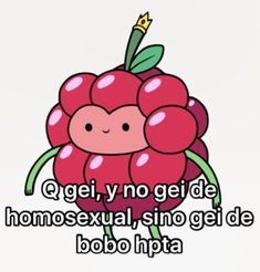 an image of a cartoon character with words in spanish