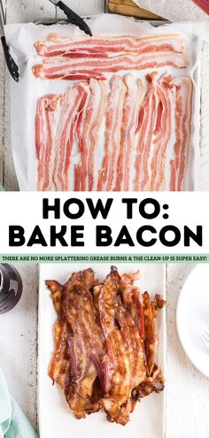 Can you really make bacon in the oven? Yes, you can! I will show you how to bake bacon in the oven with very little effort. When you make oven-baked bacon, there are no more splattering grease burns, the clean-up is super easy,
AND it’s the best way to make sure each piece comes out perfectly every time. Make Bacon In The Oven, How To Bake Bacon, Oven Bacon, Bake Bacon, Make Bacon, I Will Show You